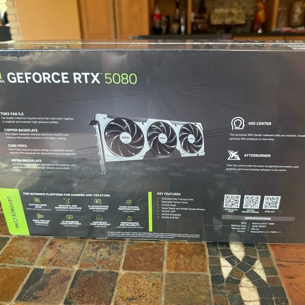 GeForce RTX 5080 16G VENTUS 3X OC PLUS